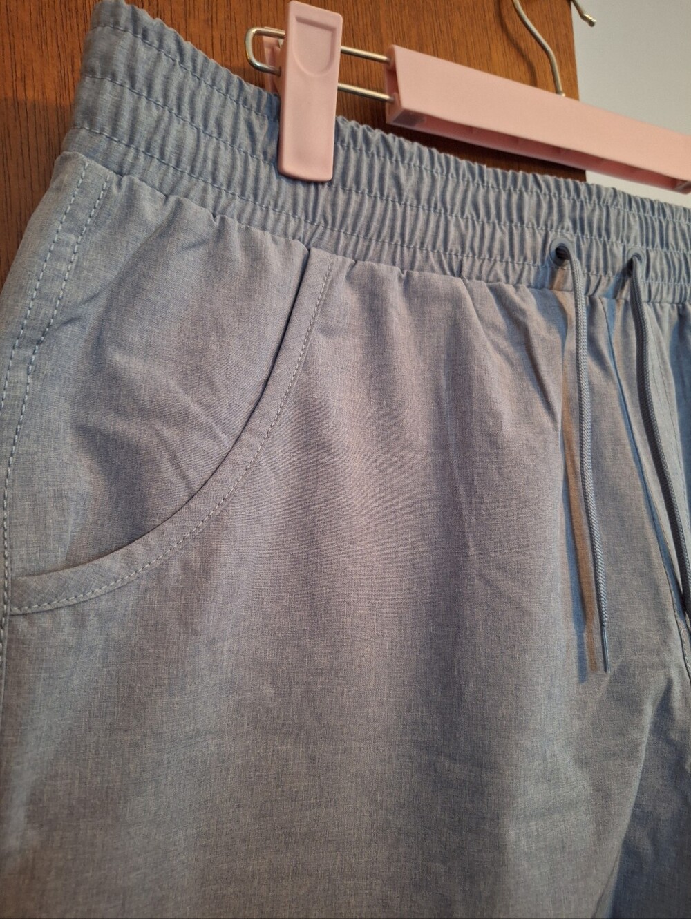 Ocean Safari NWT Women's Light Blue Drawstring Board Shorts Size L Inseam 5" - Picture 5 of 6